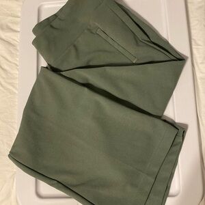 Olive green SOHO dress pants with gold accents (gently used)